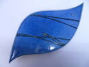 Stäbchenhalter Blatt Lapis, Keramik, Blau