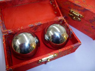 Qi Gong Klangkugeln Silber