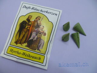 Räucherkegel Myrrhe - Weihrauch